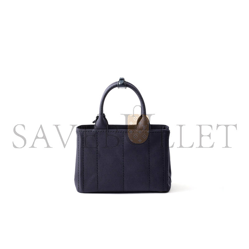 PRADA JARDINIÈRE SMALL COTTON CANVAS HANDBAG 1BG464 (26*19*15cm) 